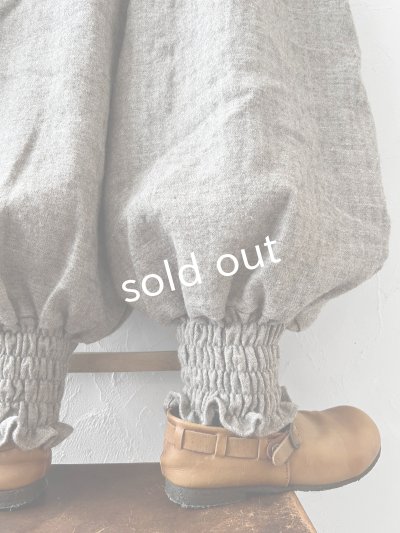 画像9: MARCHE' DE SOEUR／シェットランドウールリネン ピエロパンツ・杢ベージュ