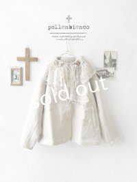 pollenbienco／アンティークレースのメルトンコート・アイボリー