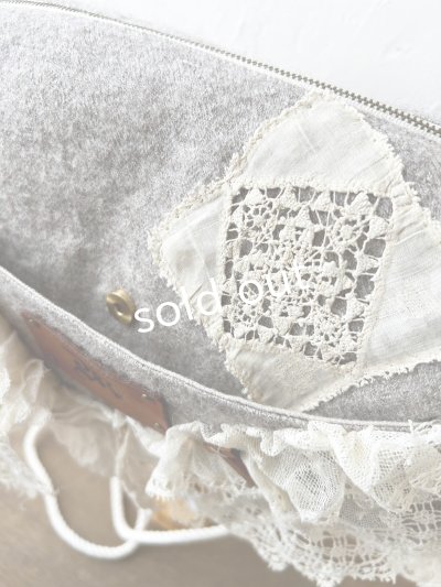 画像7: pollenbienco／アンティークレースのショルダーバッグ