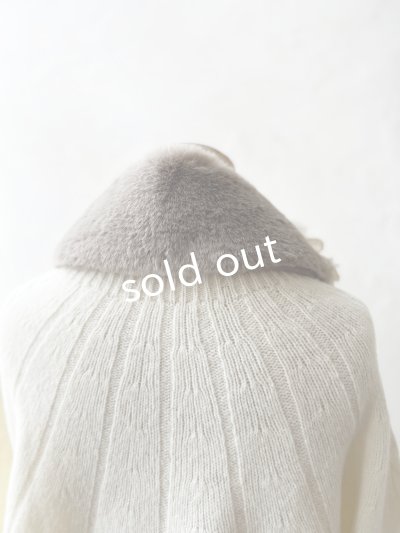 画像4: pollenbienco／アンティークレースのファーティペット・I