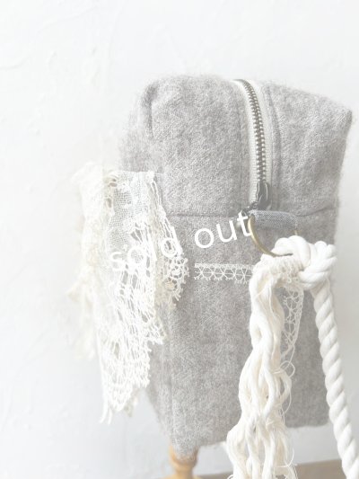 画像10: pollenbienco／アンティークレースのショルダーバッグ