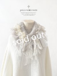 pollenbienco／アンティークレースのファーティペット・E