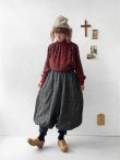 画像13: MARCHE' DE SOEUR／シェットランドウールリネン ピエロパンツ・杢ブラック (13)