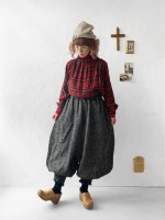 画像13: MARCHE' DE SOEUR／シェットランドウールリネン ピエロパンツ・杢ブラック (13)