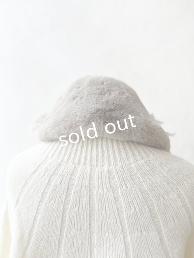 画像4: pollenbienco／アンティークレースのファーティペット・H