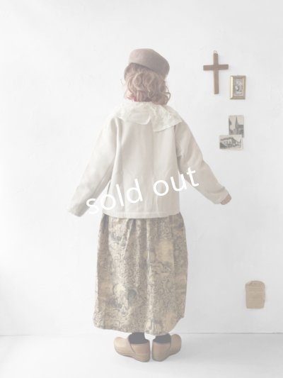 画像13: pollenbienco／アンティークレースのメルトンコート・アイボリー