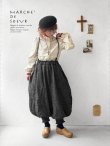 画像3: MARCHE' DE SOEUR／シェットランドウールリネン ピエロパンツ・杢ブラック (3)