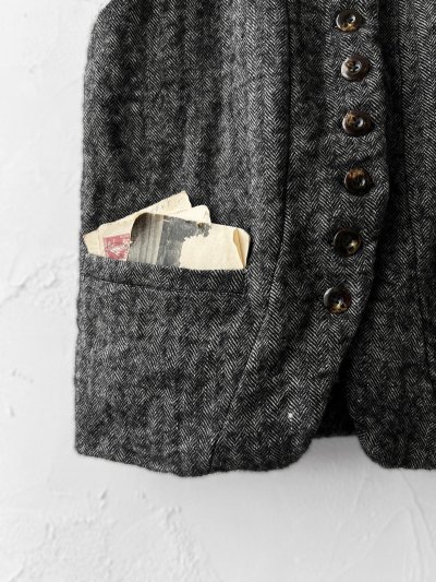 画像4: Reliure／Shetland wool Vest・Black