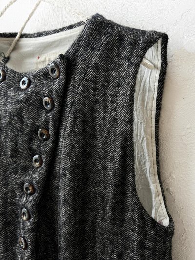 画像3: Reliure／Shetland wool Vest・Black