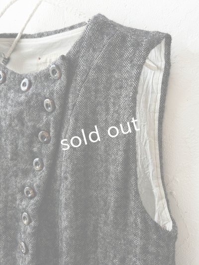 画像3: Reliure／Shetland wool Vest・Black