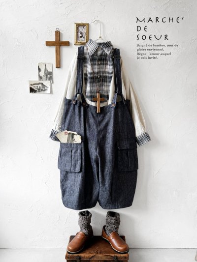 画像1: MARCHE' DE SOEUR／ハックルベリーパンツ・デニム