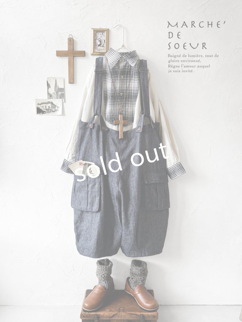 画像2: MARCHE' DE SOEUR／ハックルベリーパンツ・デニム (2)