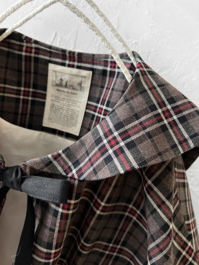 画像7: MARCHE' DE SOEUR／セーラ襟のタッセルちびジャケット・レッドブラウンチェック