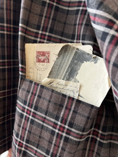 画像9: MARCHE' DE SOEUR／セーラ襟のタッセルちびジャケット・レッドブラウンチェック