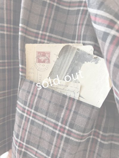 画像8: MARCHE' DE SOEUR／セーラー襟のタッセルちびジャケット・レッドブラウンチェック