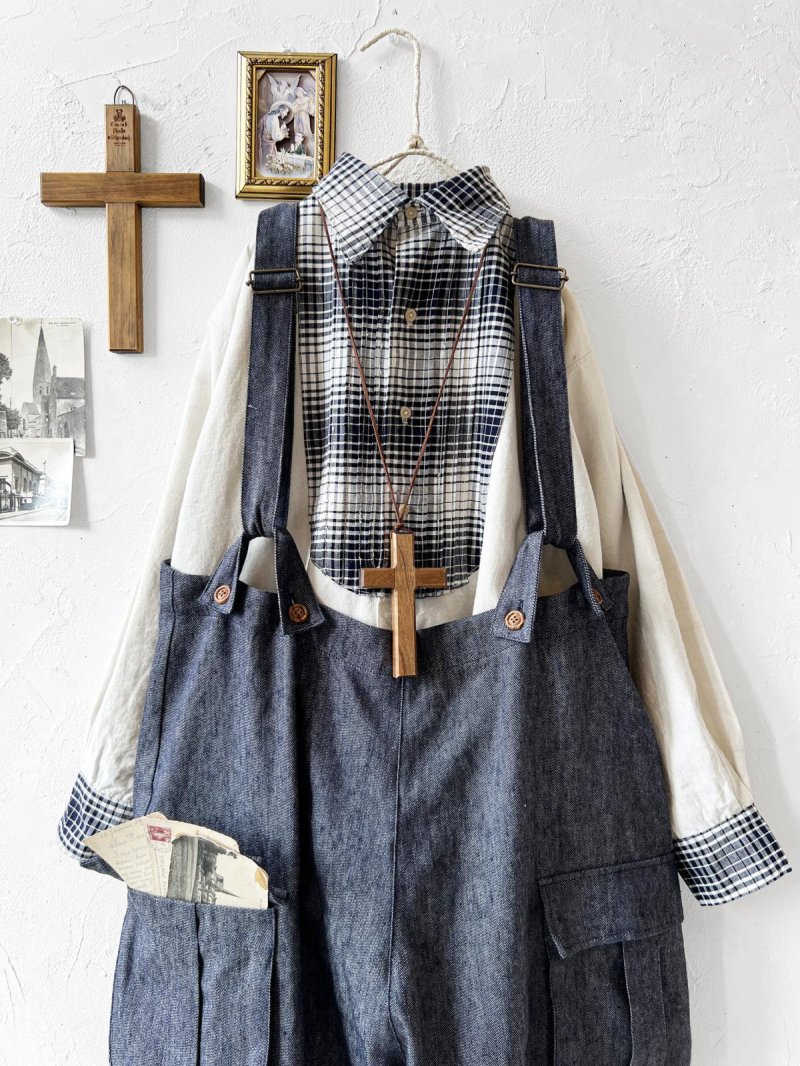 画像10: MARCHE' DE SOEUR／ハックルベリーパンツ・デニム (10)