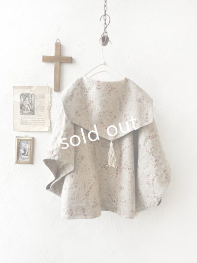 画像12: MARCHE' DE SOEUR／セーラ襟のタッセルちびジャケット・きなり小花