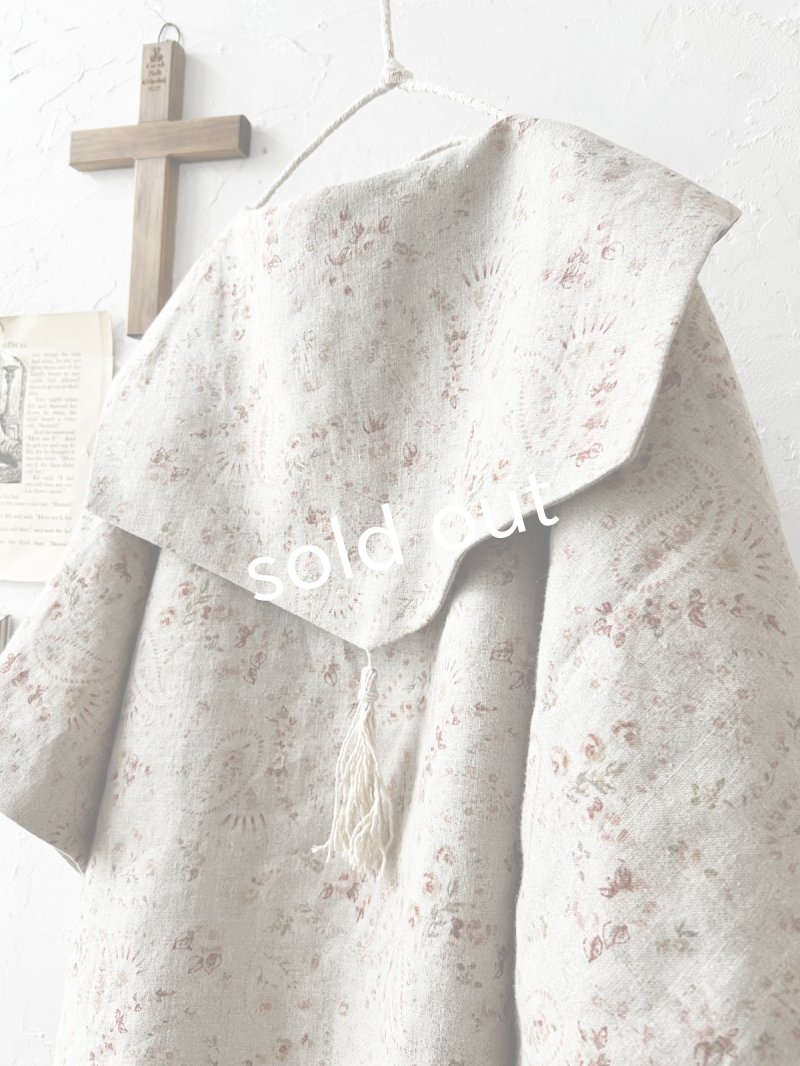 画像14: MARCHE' DE SOEUR／セーラ襟のタッセルちびジャケット・きなり小花 (14)