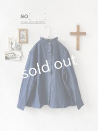 SO／ライトデニムフリルブラウス・インディゴ