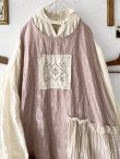 画像2: MARCHE' DE SOEUR／アンティークレース付きタブリエドレス・サクラ (2)