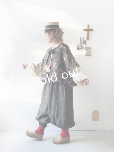 画像16: MARCHE' DE SOEUR／セーラ襟のタッセルちびジャケット・オールドローズ スミクロ