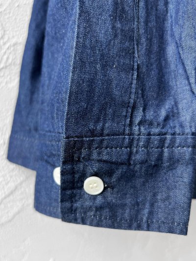 画像5: SO／ライトデニムフリルブラウス・インディゴ