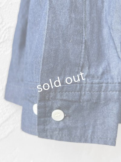 画像5: SO／ライトデニムフリルブラウス・インディゴ