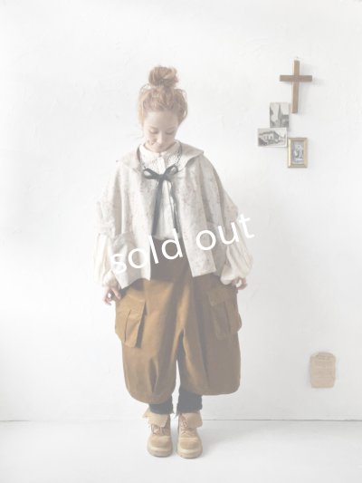 画像17: MARCHE' DE SOEUR／セーラ襟のタッセルちびジャケット・きなり小花