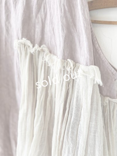 画像7: MARCHE' DE SOEUR／アンティークレース付きタブリエドレス・サクラ