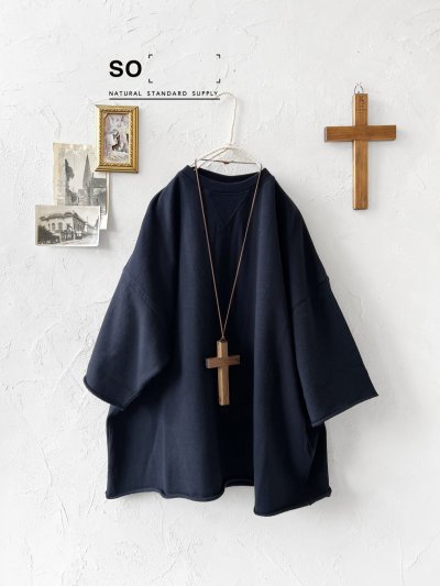 画像1: SO／ボックスワイドプルオーバー・ダークネイビー