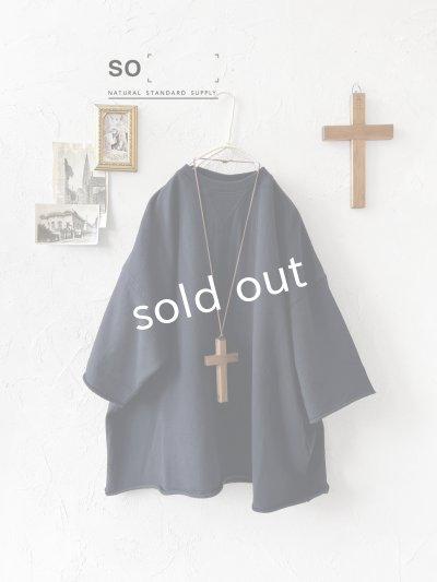 画像1: SO／ボックスワイドプルオーバー・ダークネイビー