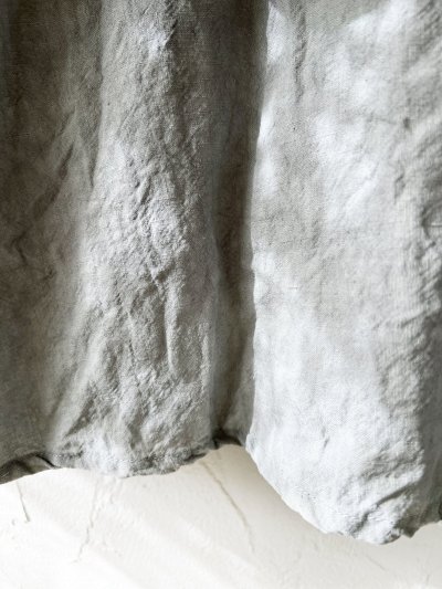 画像6: MARCHE' DE SOEUR／アンティークレース付きタブリエドレス・アイスグレー