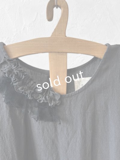 画像8: MARCHE' DE SOEUR／アンティークレース付きタブリエドレス・スミクロ