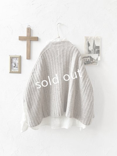 画像5: サイドスリットポンチョ・ベージュ