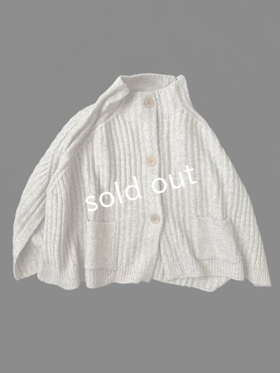 画像7: サイドスリットポンチョ・ベージュ