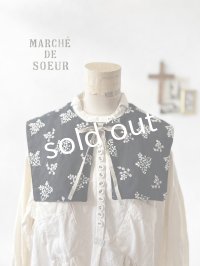 MARCHE' DE SOEUR／タッセルティペット・黒ブーケ