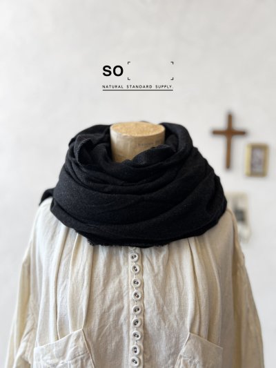 画像1: SO／大判ストール・スミクロ
