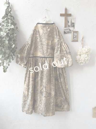 画像8: shizuka's／トワルドジュイのリボンワンピース（パフスリーブ）ベージュ