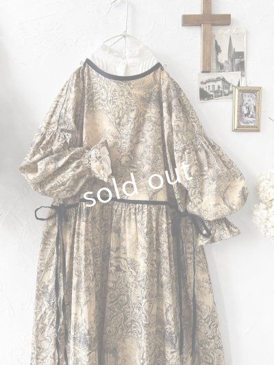 画像3: shizuka's／トワルドジュイのリボンワンピース・（ベルスリーブ）ベージュ