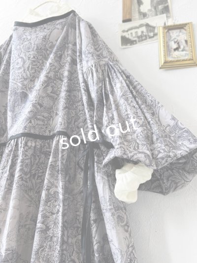 画像3: shizuka's／トワルドジュイのリボンワンピース（パフスリーブ）ラベンダー