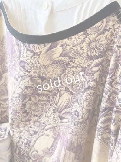 画像6: shizuka's／トワルドジュイのリボンワンピース・（ベルスリーブ）山葡萄