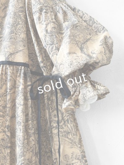 画像5: shizuka's／トワルドジュイのリボンワンピース・（ベルスリーブ）ベージュ