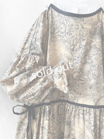 画像4: shizuka's／トワルドジュイのリボンワンピース・（ベルスリーブ）ベージュ