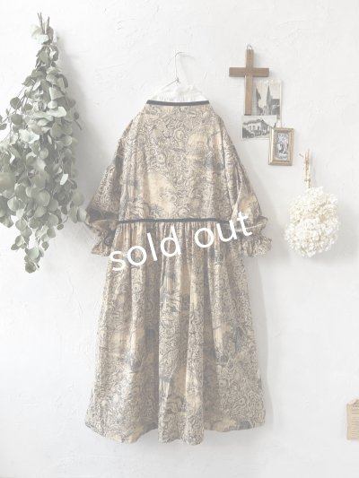 画像8: shizuka's／トワルドジュイのリボンワンピース・（ベルスリーブ）ベージュ