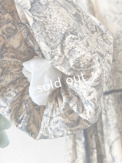 画像6: shizuka's／トワルドジュイのリボンワンピース（パフスリーブ）ベージュ