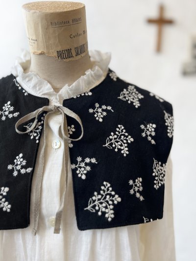 画像2: MARCHE' DE SOEUR／タッセルティペット・黒ブーケ