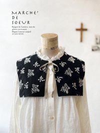 MARCHE' DE SOEUR／タッセルティペット・黒ブーケ