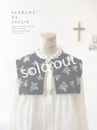 MARCHE' DE SOEUR／タッセルティペット・黒ブーケ