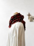 画像7: MARCHE' DE SOEUR／ウールガーゼのストール・赤チェック (7)