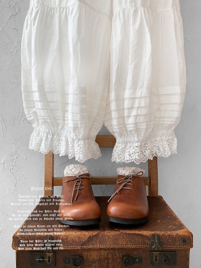 画像1: manoamano/１段レースドロワーズペチパンツ・オフ